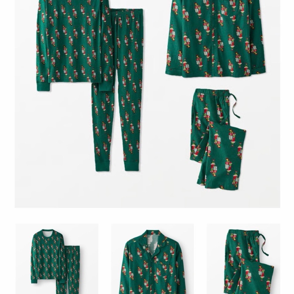 Hannah Anderson Family Set (5) Grinch Flannel Pajamas with GrinchPrint